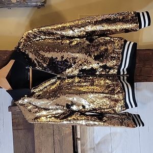 Dolce cabo gold sequin jacket